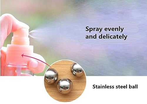 Image of Pvc Leak Proof Portable Toiletry Empty Sprayers Bottle Containers Set | Cosmetic Toiletries Travel Pouch Refillable Spray Bottles Kit For Lotion Body Wash (Pink), 16 Cm