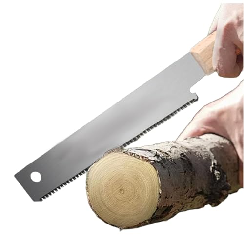 6 Japanese Flush Cut Saw, 3-Sided SK-5 Steel Blade for Precision Woodwork | Double-Sided Pull Saw (11/17 TPI) for Carpenters & DIY Woodworking