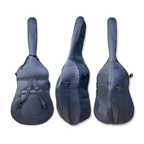 Vetimobato 3/4 Upright Double Bass Bag â€“ Thick Padding Heavy-Duty Gig Bag for 3/4 Upright Double Bass, Water-Resistant & Tear-Resistant with Backpack Straps & Multiple Pockets