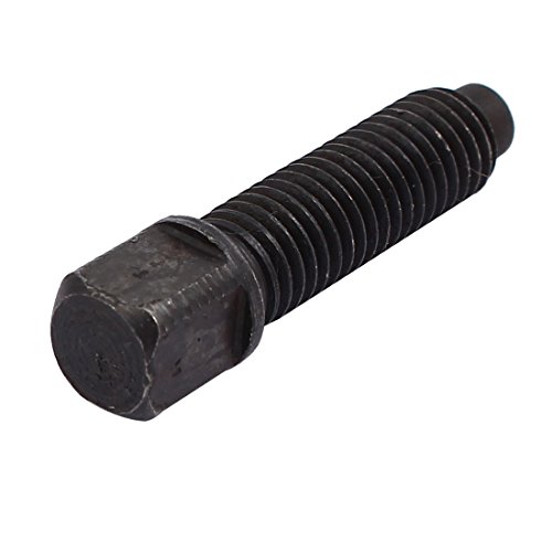 Aexit M10x35mm Carbon Screws & Bolts Steel Square Head Dog Point Machine Screw Bolt Square Head Bolts Fastener Black