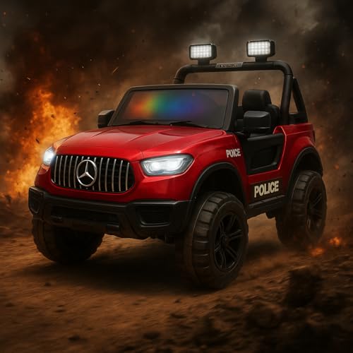 Image of Kawaii Kids 12V 4x4 Battery Operated Ride-On SUV for Kids with Parent Remote Control, Bluetooth, LED Lights, Corrosion-Resistant Paint, Big Size Electric Car for Boys & Girls Age 2-8 Years