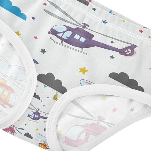 Colorful Helicopters Toddler Girls's Underwear 2T 202c12124
