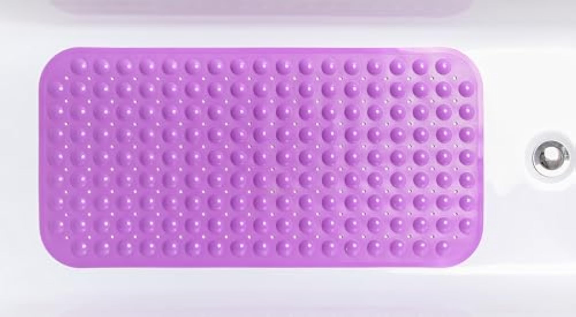 Non-Slip Bathtub Mat, Anti-Bacterial and Machine Washable