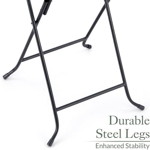 Round Glass Peacock Bistro Table