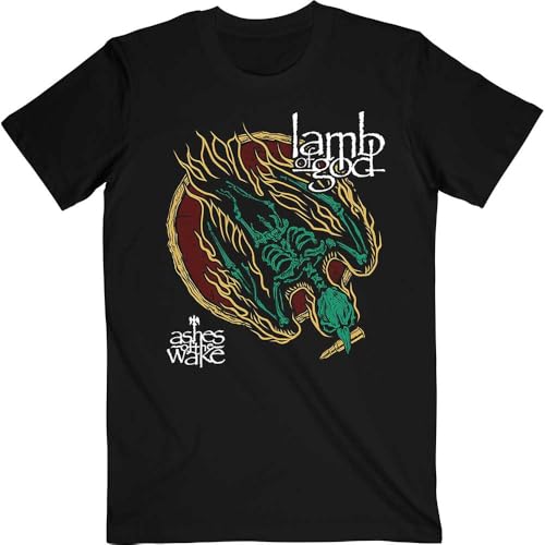 Image of Rock Off officially licensed products Lamb of God Ashes of the Wake T Shirt S Black