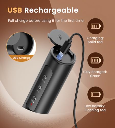 Image of SIMPLETASTE Rechargeable Handheld Milk Frother Wand with Stand
