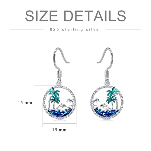 PROESS 925 Sterling Silver Dangle Drop Earrings for Women Girls Animal/Ocean/Goddess/Graduation Earrings Graduation Gifts4