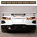 Sekhyna Rear Tail Light Lamp Smoked Black Trim Patch ABS 4PCS Compatible with Corvette C8 Stingray 2020-2023 Tail Light Cover Trim Accessories