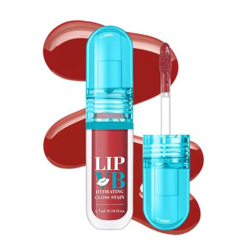 Lip Stain,Mini Korean Moisturize mirror Liquid Lipstick,Plush Comfort Long Lasting Waterproof Transferproof Hydrating Lip Shade,Multi-Use Lip and Cheek Tint Vivid Color lip gloss for All Skin Types