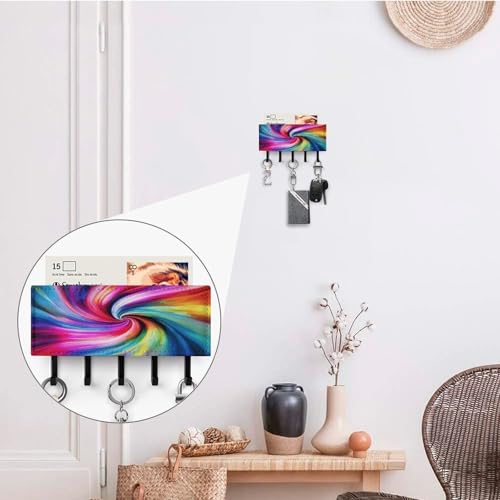 Soporte de llaves de pared para el recibidor y pasillo de casa moderna 5