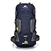 Zeroall Zaino Trekking 60L Zaino da Alpinismo Zaino Viaggio Borsa da Corsa Zaino Borsa da Viaggio da Jogging Traspirante per Corsa Escursionismo Campeggio con Copertura Antipioggia(Blu)