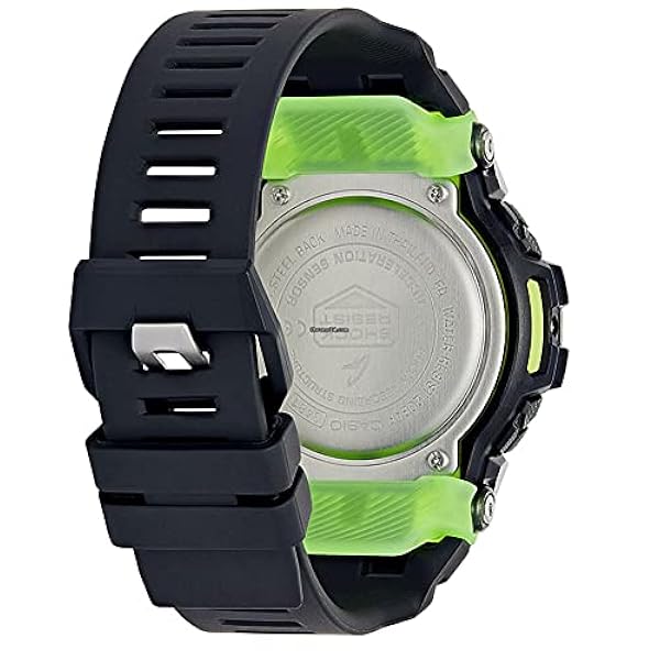 Casio Digital kvartsklocka för män med plastrem GBD-100SM-1ER, Svart, GBD-100SM-1ER-AMZUK
