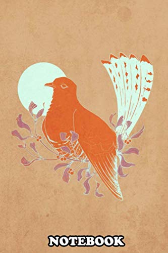 Notebook: Nice Calming Bird Poster With Pastel Colors Design B , Journal for Writing, College Ruled Size 6' x 9', 110 Pages