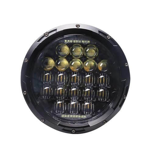 Phares feux avant de moto LED H4 7 pouces pour éliminer les zones d'ombre