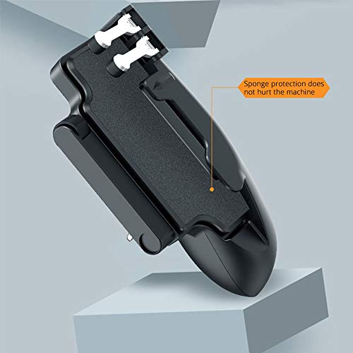 Rakizbe Aovon PUBG Controller for Tablet, 4 Triggers 6 Finger Operation Sensitive Shoot Aim Trigger Gamepad Grip, Support iPad and Tablet