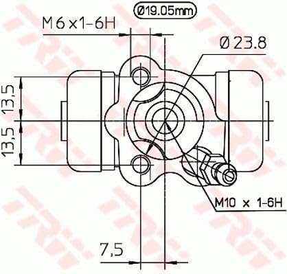 TRW BK1918 Zestaw szczęk hamulcowych z cylinderkiem hamulcowym tył