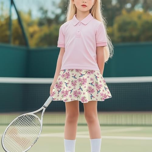 Girls Pleated Skirts Size 5-14 Lightweight Cozy Tennis Skirt with Shorts High Waisted Athletic Skort for Golf Yoga4