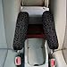 Horeset Gray Leopard Print 2 Pcs Car Front Seat Armrest Covers Direct Replacement Center Console Lid Armrest Cover Skin Accessories for Car, SUV, Truck and Van
