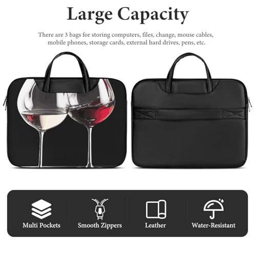 Bolso de hombro para laptop 17 pulgadas impermeable rojo miniatura 5