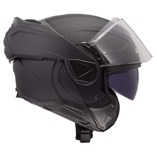 Image of LS2 Helmets Advant II Modular Motorcycle Helmet W /SunShield (Gloss Jeans Gray - X-Small)