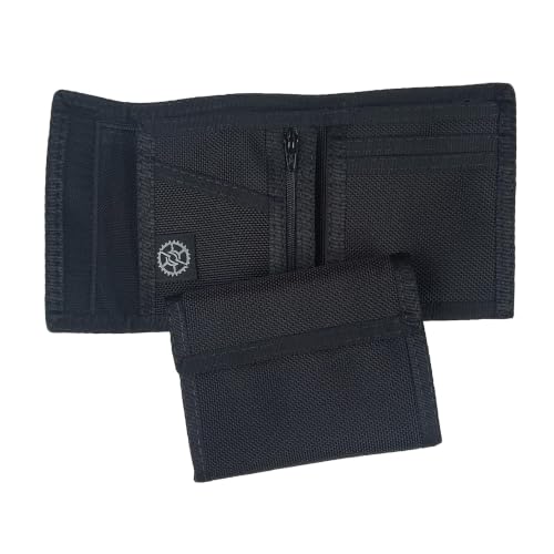 Image of Sprocket Nylon Billfold Wallet with Zippered Coin Pocket (Black Ballistic)