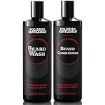 Polished Gentleman Beard Wash and Conditioner Set - Softens and Strengthens - Beard Shampoo with Growth Oil - Moisturizer & Beard Thickener - Tea Tree Unscented - Paraben-Free & Sulfate-Free (16oz)