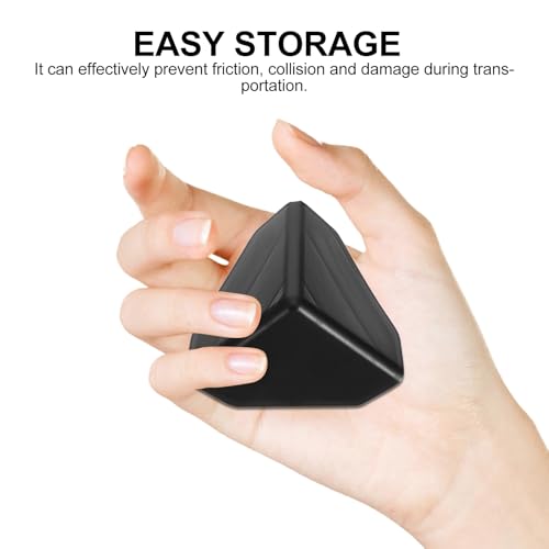 Image of 100Pcs Safety First Anti-Collision Angle Protection: Black Plastic Corner Protectors for Furniture Easy Installation Adhesive Bumpers for Baby Proofing Sharp Edges at Home