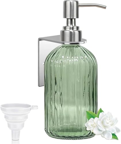 Green 14oz Shampoo and Conditioner Dispenser for Wall Mount 1 Chamber