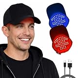 LLLT Laser Hair Growth Cap, Rechargeable Portable Laser Hair Growth Cap to Promote Hair Growth, Black