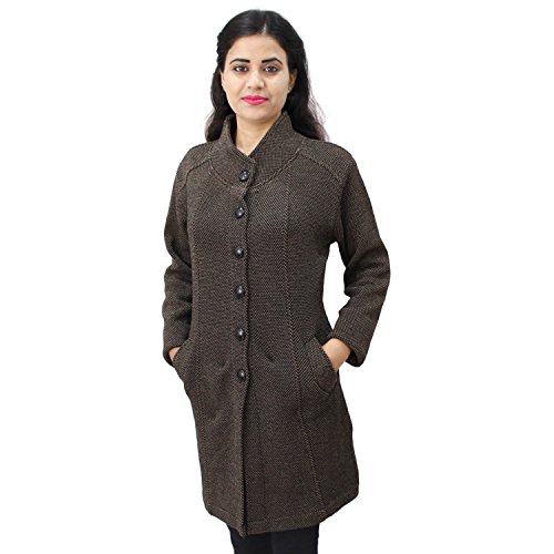 Image of Matelco Women's Wool Collared Neck Cardigan