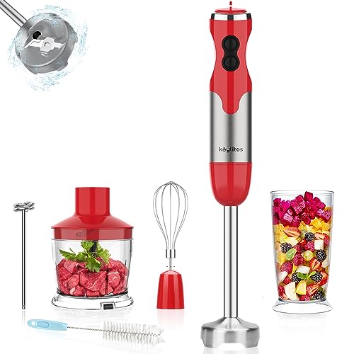 Keylitos 600ml Hand Blender with 5-in-1 Attachments
