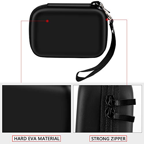 COMECASE Microscope Case for Carson MicroFlip 100x-250x LED and UV Lighted Pocket Microscope(MP-250 or MP-250MU)- Black (Box Only)