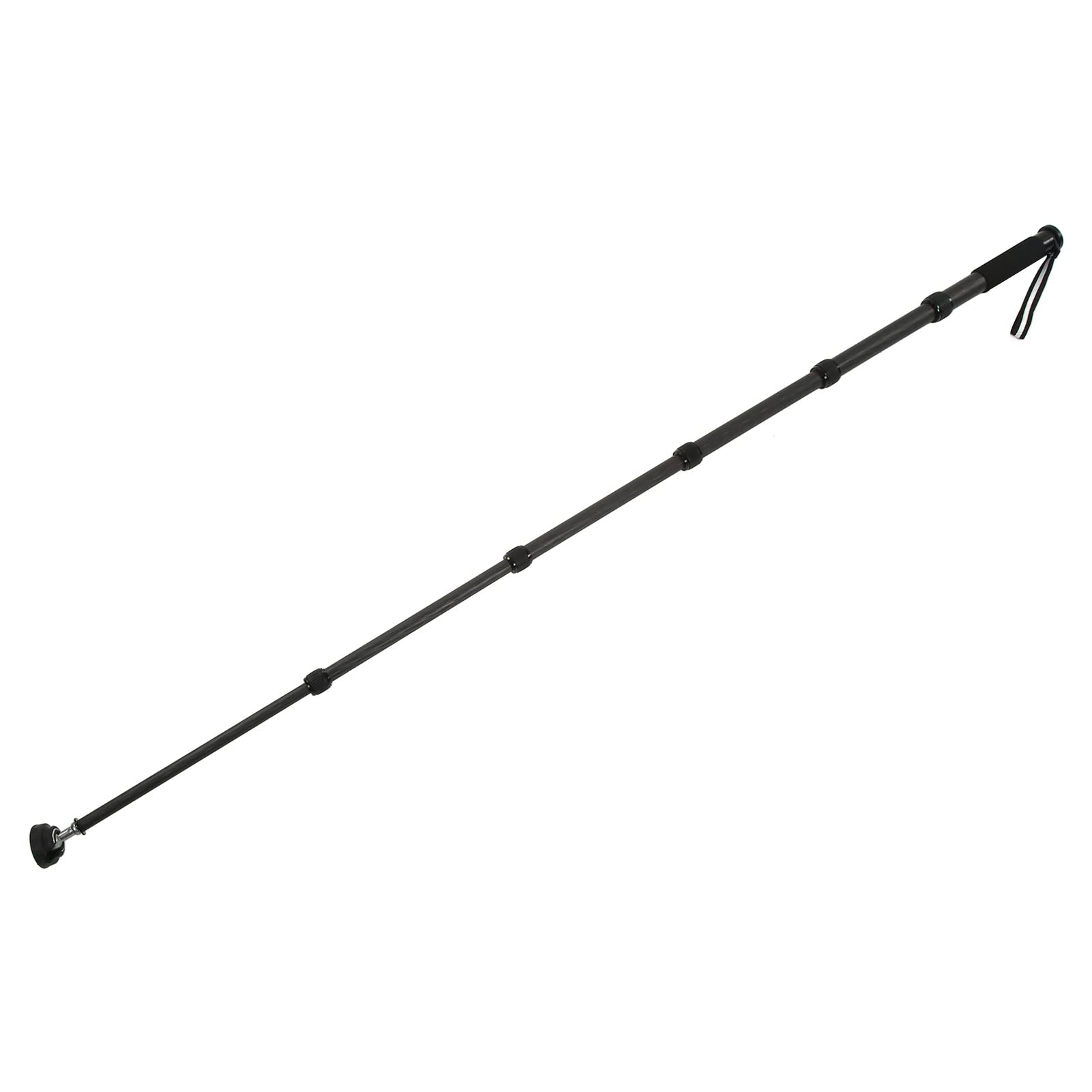 Monopode télescopique en fibre de carbone, extensible au maximum 166 cm, traitement CNC, 6 sections pour prise de vue en extérieur