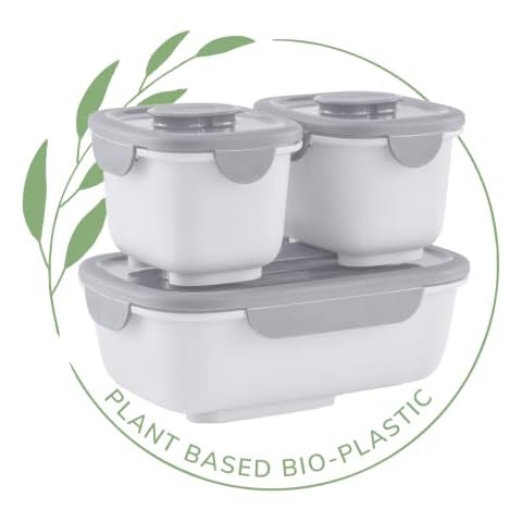 Omie OmieBox OmieGo Plant-Based Plastic Leakproof Lunch Bento Box, Food Storage Containers, Snack Container, Meal Prep, For Adults Cover