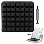 3D Inflatable Seat Cushion, Pressure Relief Design, Protect Lumbar Spine, Portable Travel Seat Cushion Wheelchair Pad for Car Seat, Office Chair, Wheelchair, Stadium