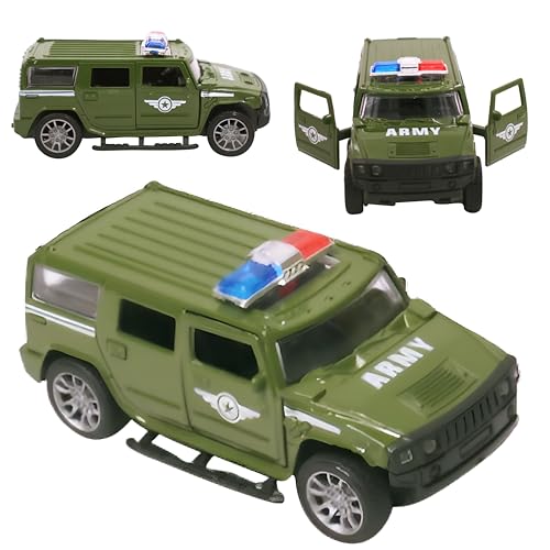 Image of Toy Cloud Hummer Army Car 1:32 Scale Die-Cast Metal Toy with Opening Doors and Pull Back Action Realistic Toy Car