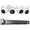 [4K HD +3TB HDD] Hiseeu 4K/8MP PoE Security Camera System, Home Security System w/4pcs 4K Security Camera Outdoor, 121…