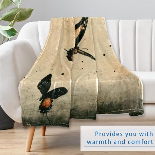 Couverture papillon douce et chaude pour lit et canapé de 150x100 cm - 7