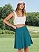 ANRABESS Knee Length Skorts Skirts for Women 2026 Summer High Waisted Golf Tennis Skirt Casual Travel Built-in Shorts Clothes Green X-Large