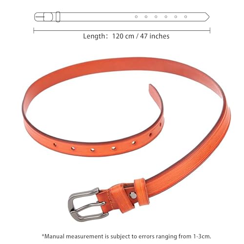 Jack&Chris Genuine Leather Casual Belt for Men with Texture Buckle Adjustable Belt for Cargo Pants Jeans2