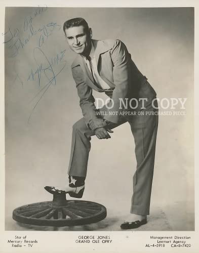 Photographie George Jones 20x25 cm portrait vintage de collection