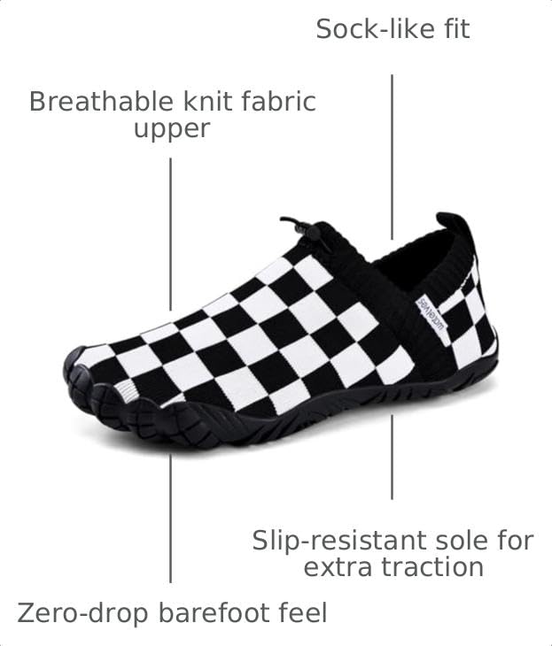 Image of WateLves Barefoot Water Shoes Women Men Minimalist Comfortable Walking Shoes Beach Outdoor Running Sneakers