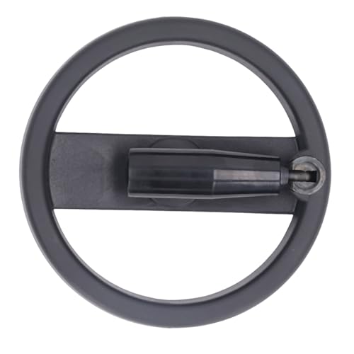 Foldable Handwheel with Folding Handle, 6.3 Inch Spoke Hand Wheel for Milling Machines, Lathes, Grinder – 0.63" Center Hole, Lightweight Machine Tool Accessory (Black, 1 Pack)