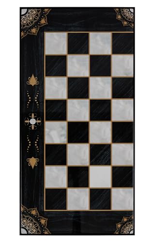 HBS GAMES Midnight Pearl Design Backgammon Brettspiel 48 Zentimeter aus Holz mit Acryl-Spielsteinen Freunde und Erwachsene