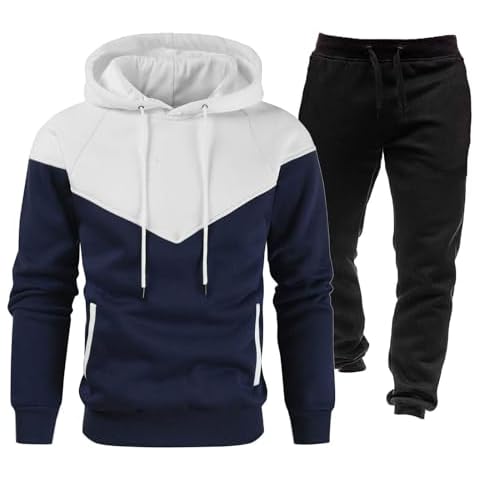 Men's Hooded Fleece Tracksuit Set Cover