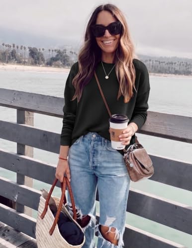 Image of Zeagoo Sweaters for Women Fall Outfits Trendy 2026 Long Sleeve Shirts Bussiness Casual Knit Pullover Sweater Tops