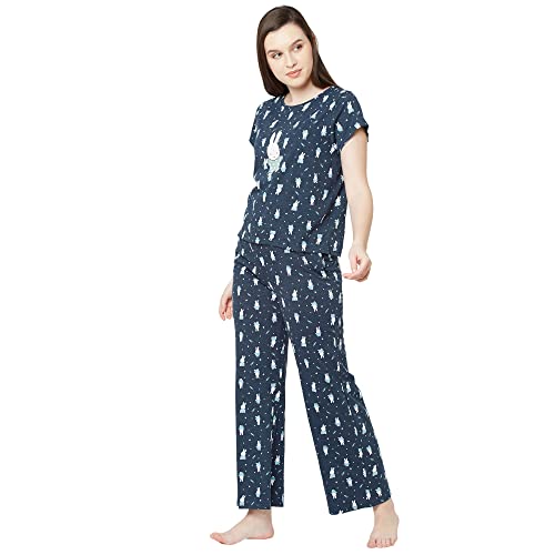 Image of Sweet Dreams Women's Cotton Printed Night Suit Set
