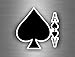 Adesivi per Auto, Moto, fiche Poker Table Roulette Giochi as da PIC-C