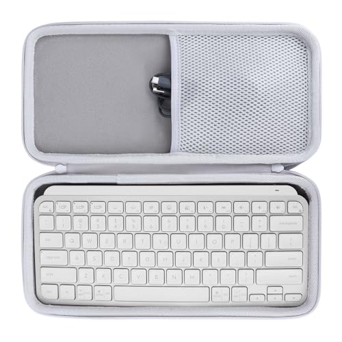 Étui rigide anti-rayures pour clavier Logitech MX Keys Mini blanc protégé