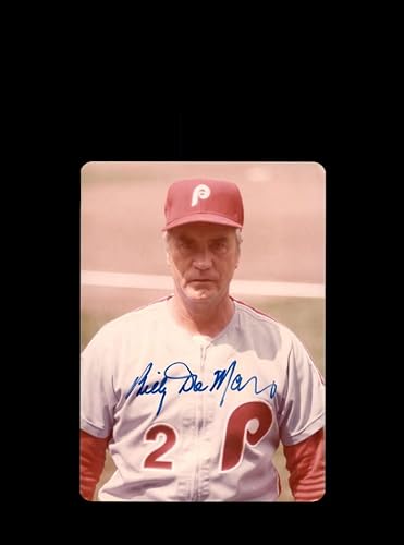Billy DeMars Signed Original 1970s 4x5 Snaphot Photo Philadelphia Phillies At Cubs Wrigley 2